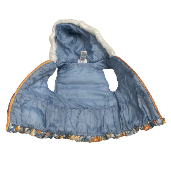 Little Lass Outfit Size 2T Floral Down Vest & Pants 2 Pc Winter Set Children's - Picture 8 of 8